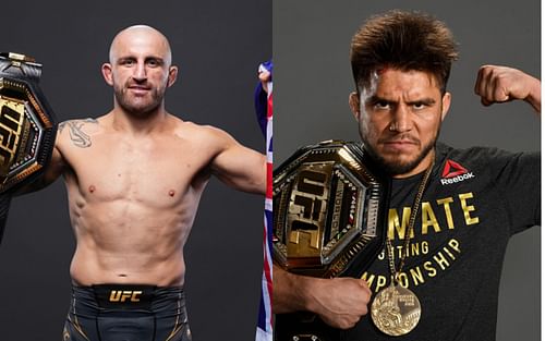 Alexander Volkanovski (left) and Henry Cejudo (right) [Images via Getty]