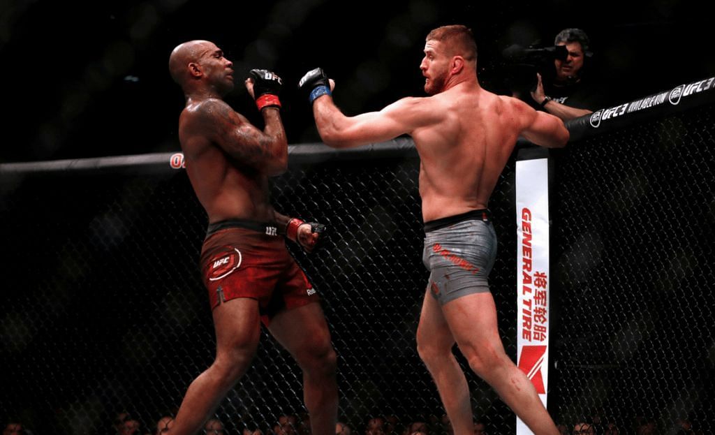 Jimi Manuwa&#039;s clash with Jan Blachowicz in 2018 was a brawl for the ages