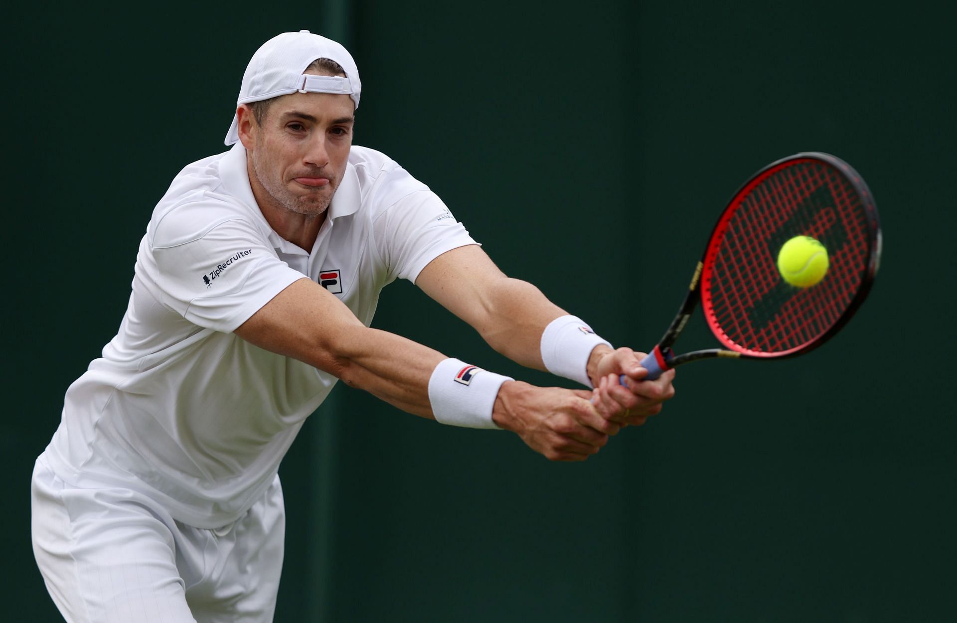 John Isner at the 2022 Wimbledon Championships