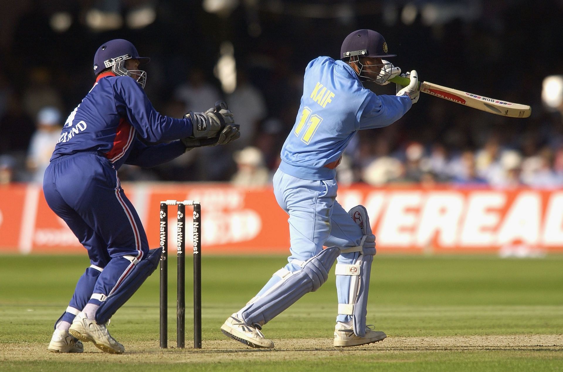 Mohammad Kaif struck six fours and two sixes during his innings.