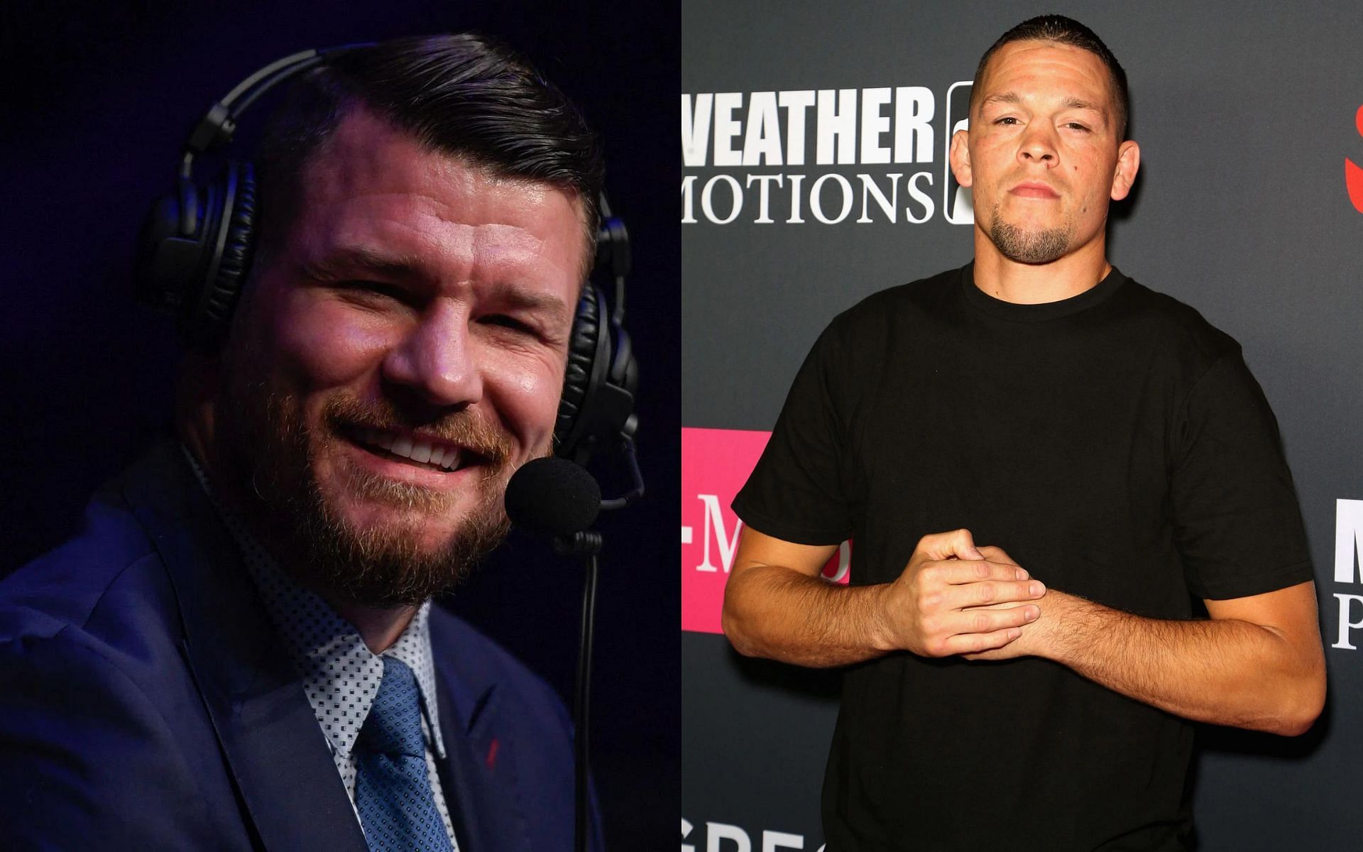 Michael Bisping (left) and Nate Diaz (right) [Images courtesy of Getty]