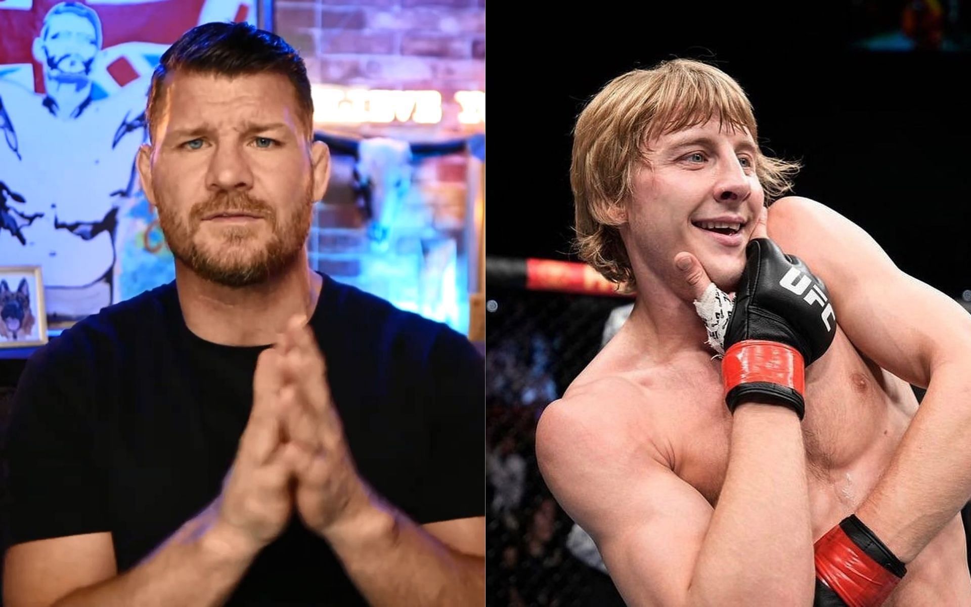 Michael Bisping (left), Paddy Pimblett (right) [Images courtesy: Michael Bisping via YouTube, @theufcbaddy via Instagram]