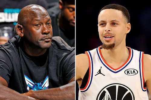 Michael Jordan and Steph Curry are two of the most beloved basketball players ever. [Photo: People]