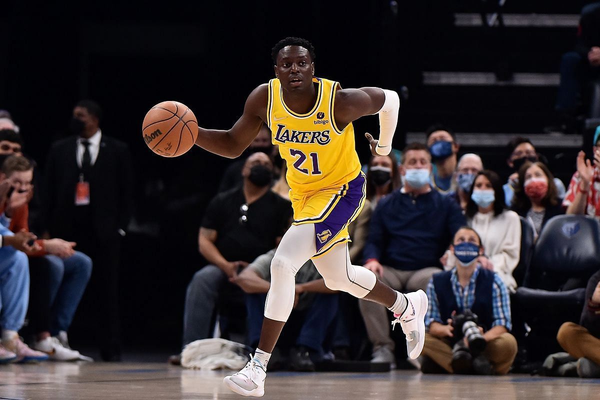 Darren Collison with the LA Lakers in the 2021-22 season