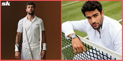 Matteo Berrettini is a global brand ambassador for German fashion brand BOSS