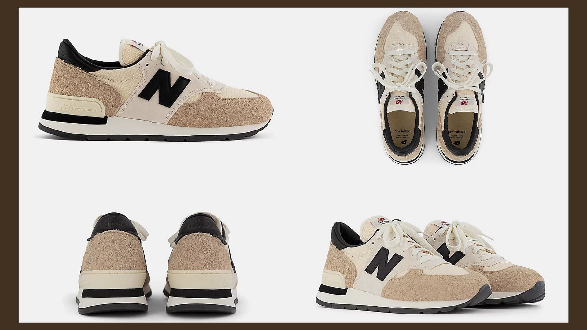 Take a detailed look at the impending New Balance 990v1sneakers (Image via Sportskeeda)