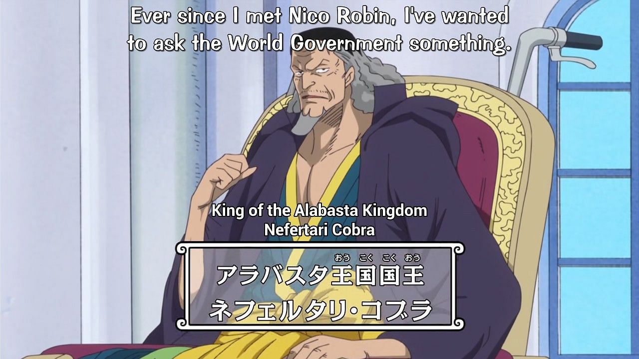 Cobra Nefertari as seen in the One Piece anime (Image Credits: Eiichiro Oda/Shueisha, Viz Media, One Piece)