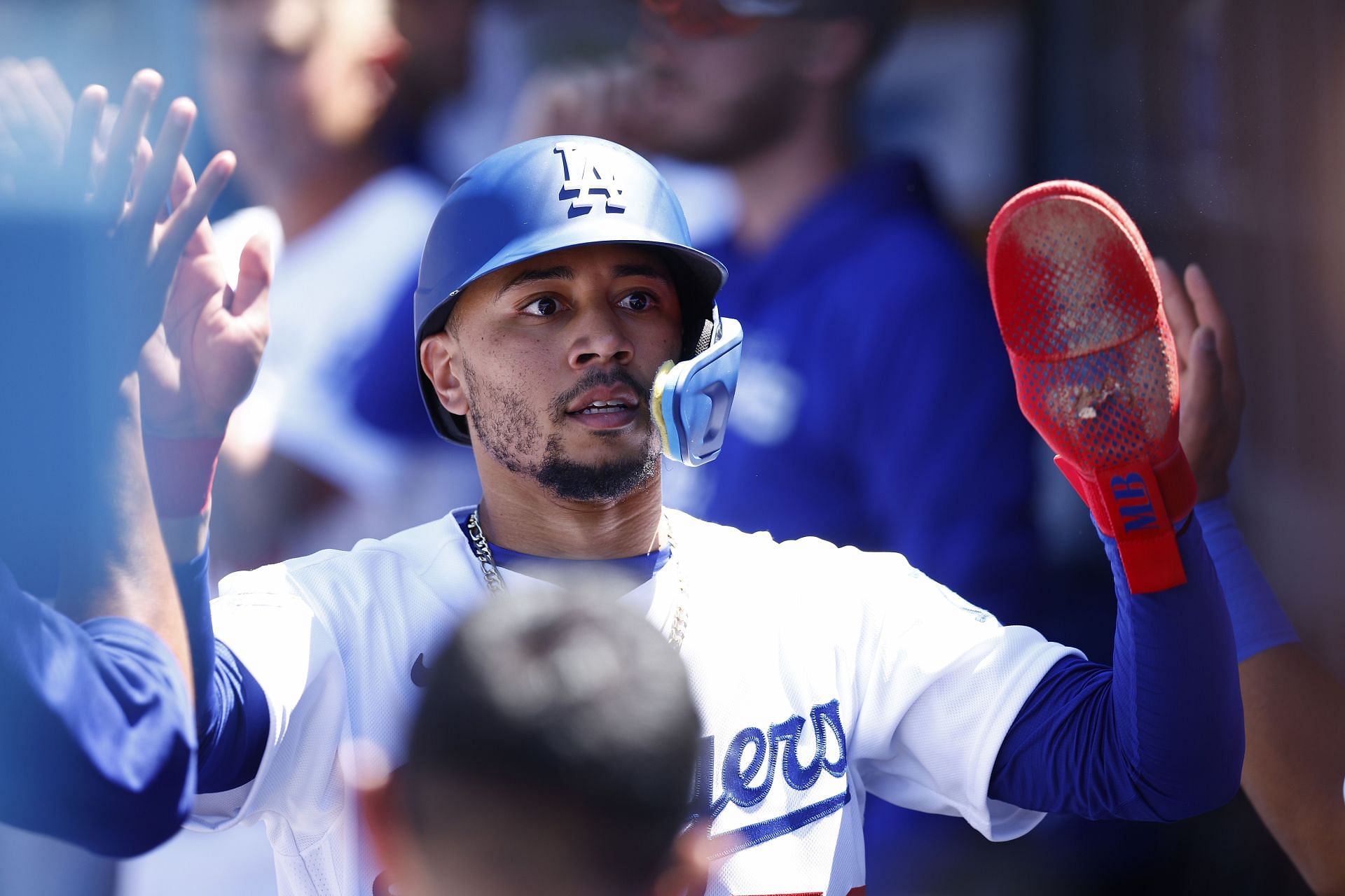 Mookie Betts leads the Dodgers with 20 home runs.