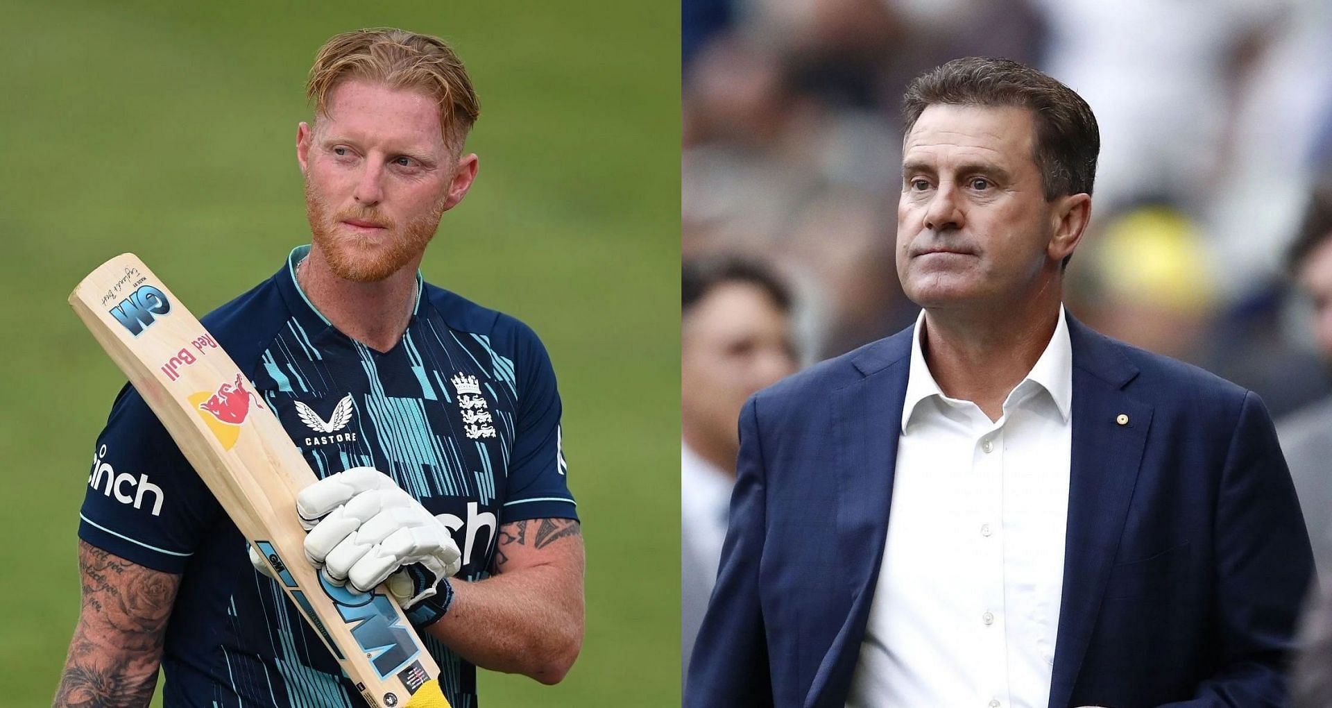 Ben Stokes (left) and Mark Taylor. Pics: Getty Images