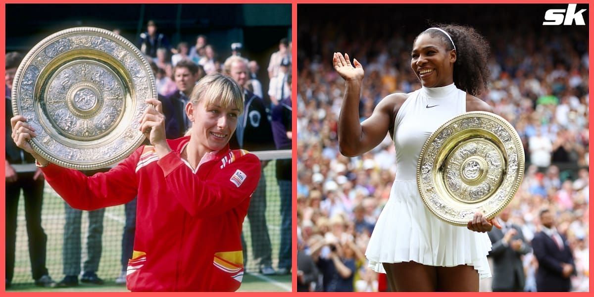 Martina Navratilova and Serena Williams