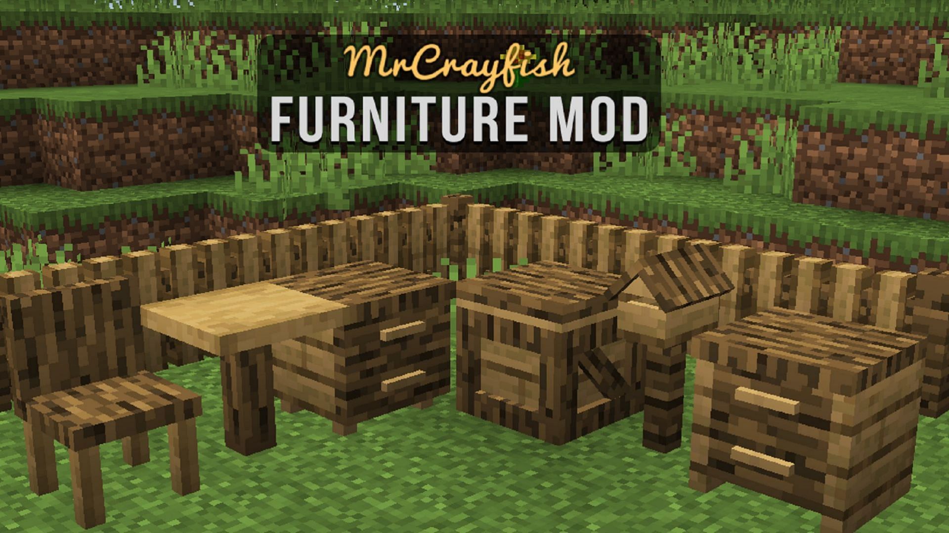 MrCrayfish&#039;s Furniture Mod adds additional furniture to Minecraft (Image via MrCrayfish/CurseForge)
