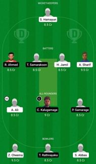 Dream11 Team for Fresh Tropical vs Roma CC - ECS Italy Super Series 2022