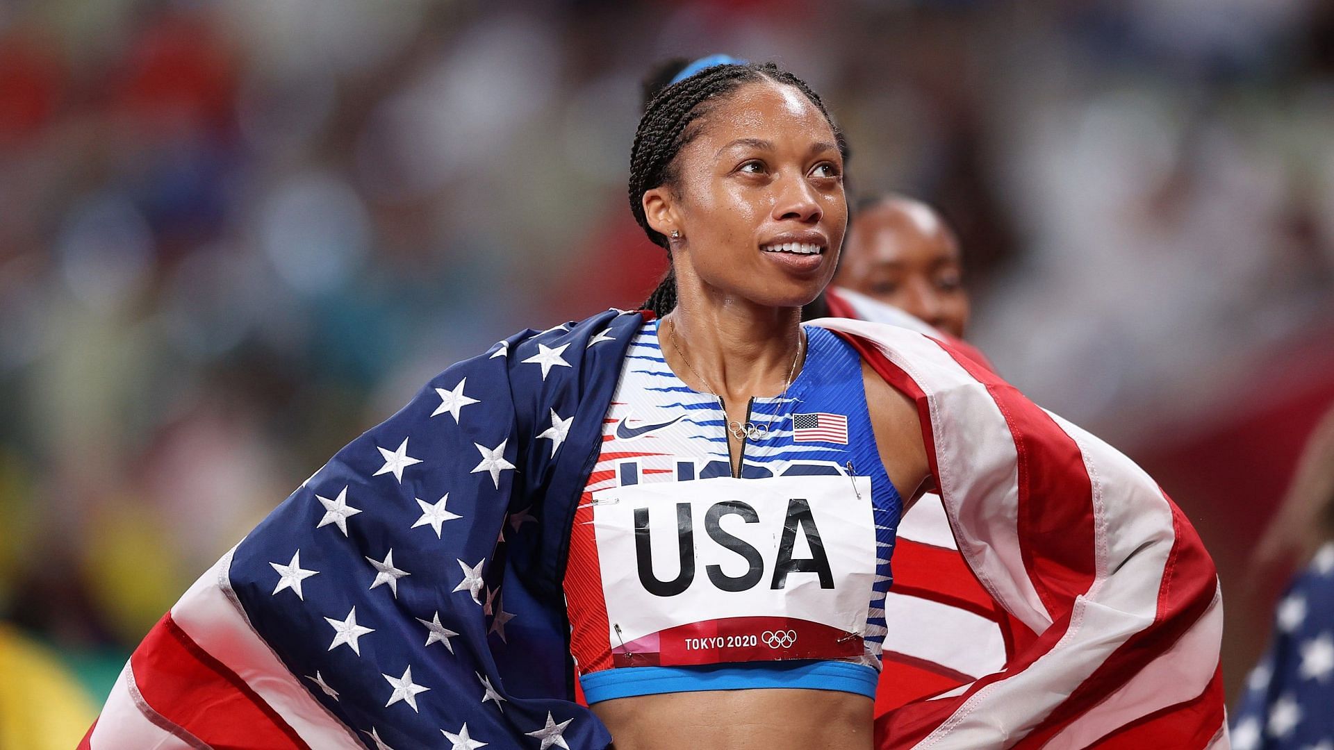 Allyson Felix at the 2020 Summer Olympics held at Tokyo in 2021 (Image via Olympics)