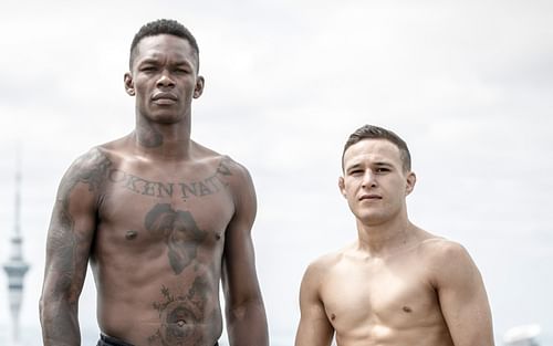 Israel Adesanya (left) and Kai Kara-France (right). [Image courtesy: New Zealand Herald]