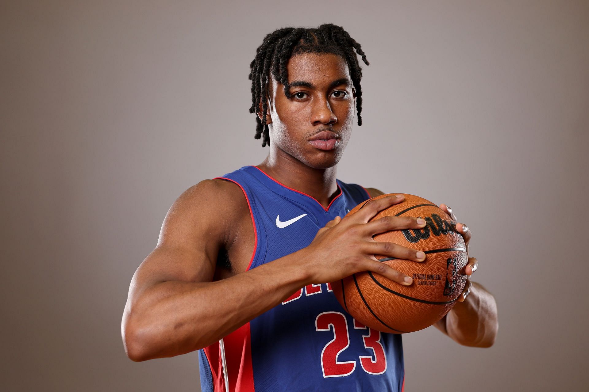 Jaden Ivey at the 2022 NBA Rookie Portraits