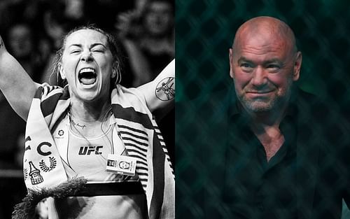 Molly McCann (left), Dana White (right) [Left image via @meatballmolly on Instagram]