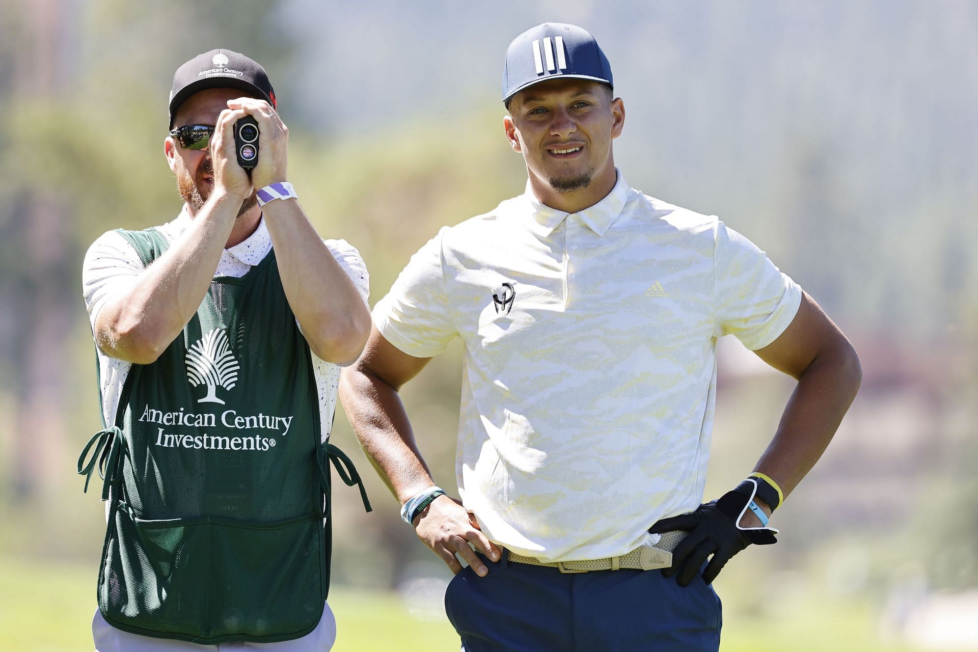 Patrick Mahomes at the 2022 American Century Championship - Round One