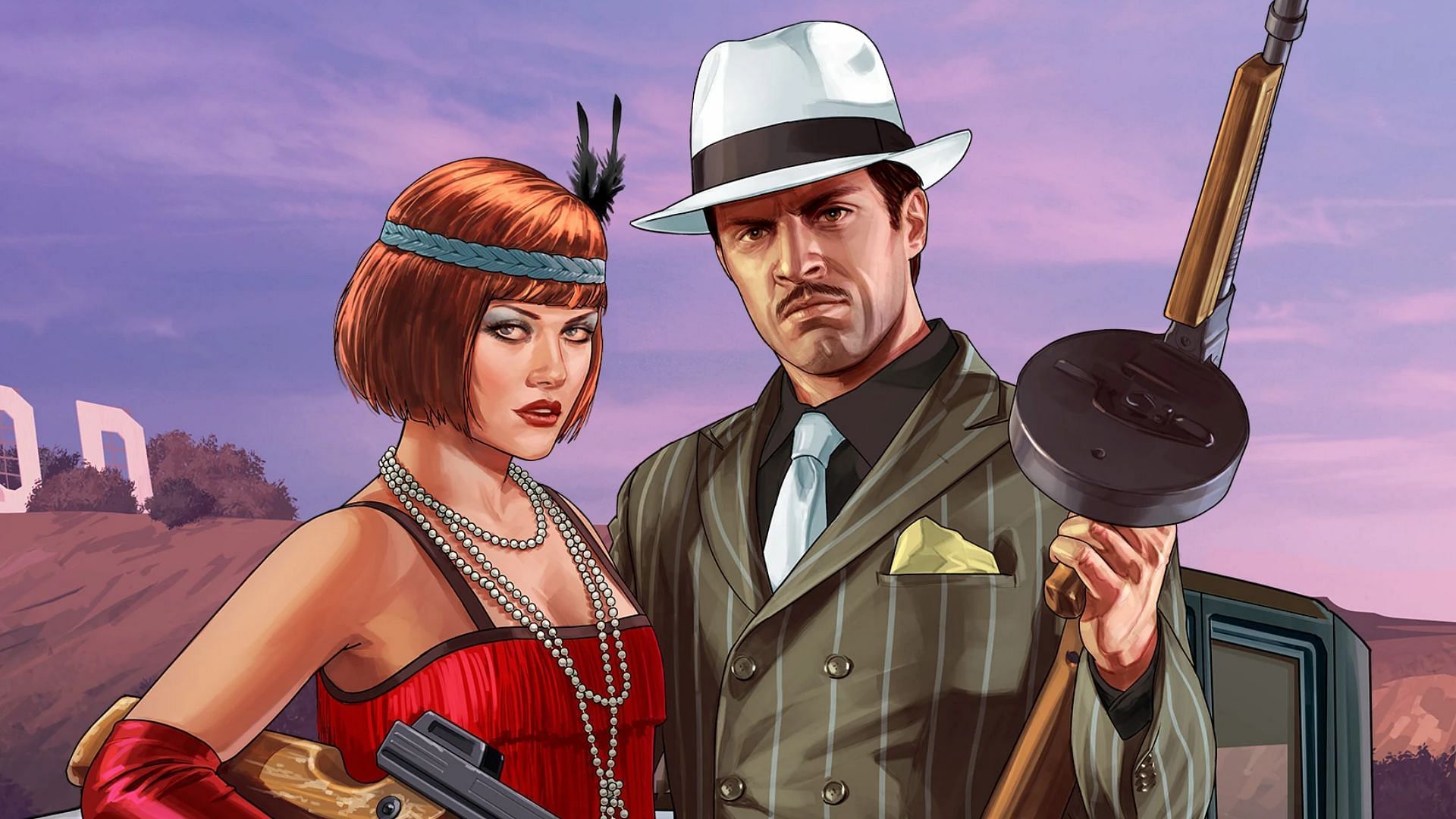 No known artwork exists for these new protagonists, so here is some old, somewhat relevant GTA Online artwork (Image via Rockstar Games)