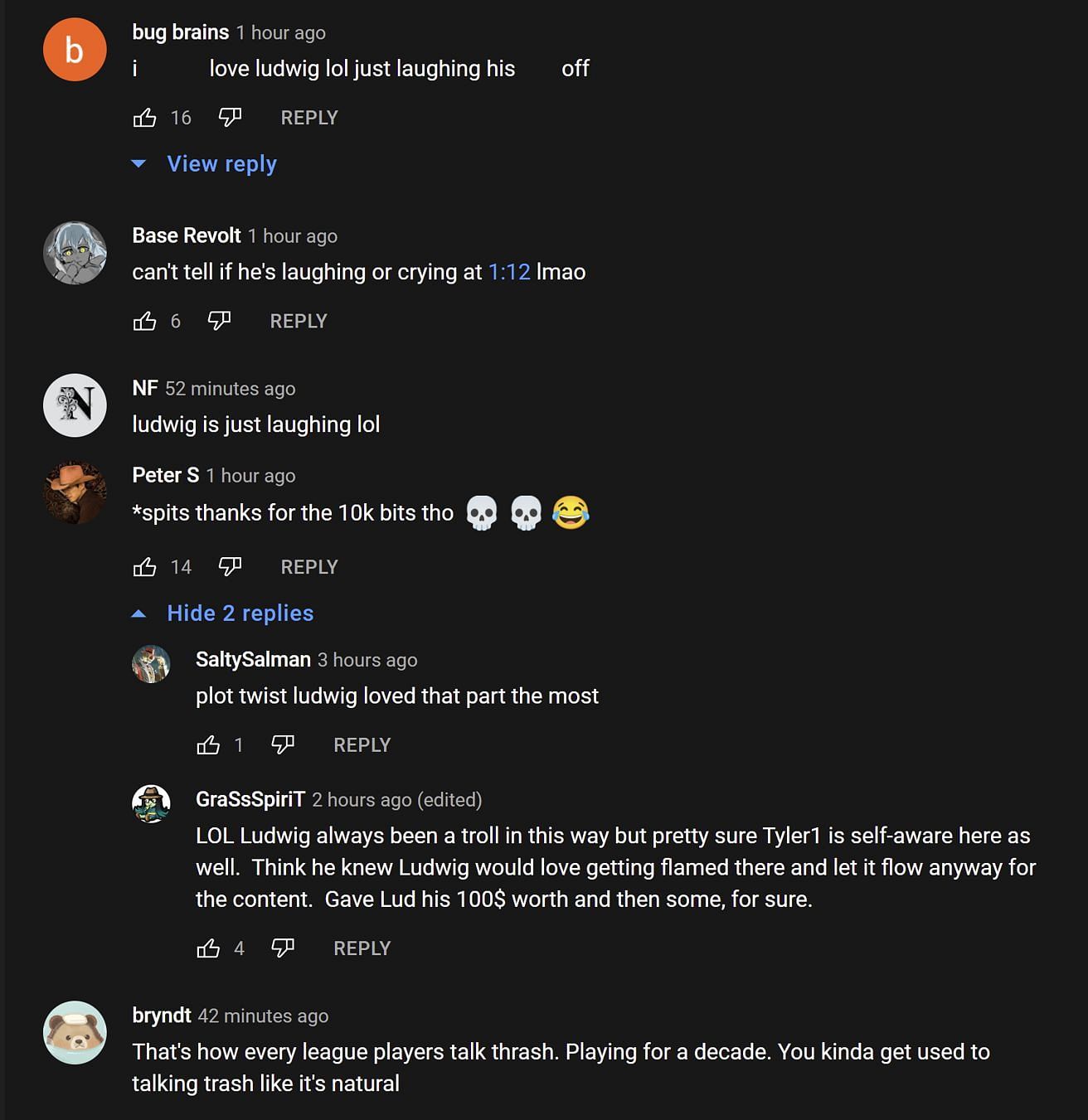 Fans provide their take in the YouTube comments section (Images via Shrimpkkuno/YouTube)