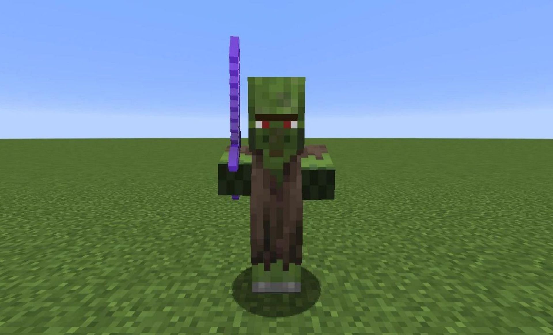 Zombie villagers can have items (Image via Minecraft Wiki)
