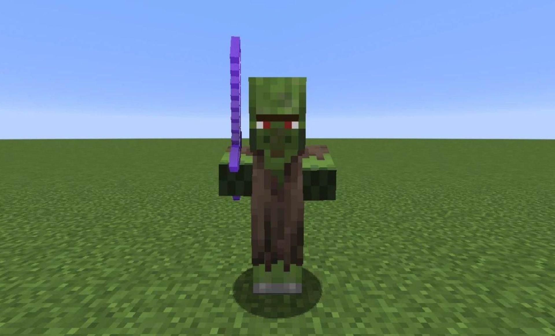 Zombie villagers can have items (Image via Minecraft Wiki)