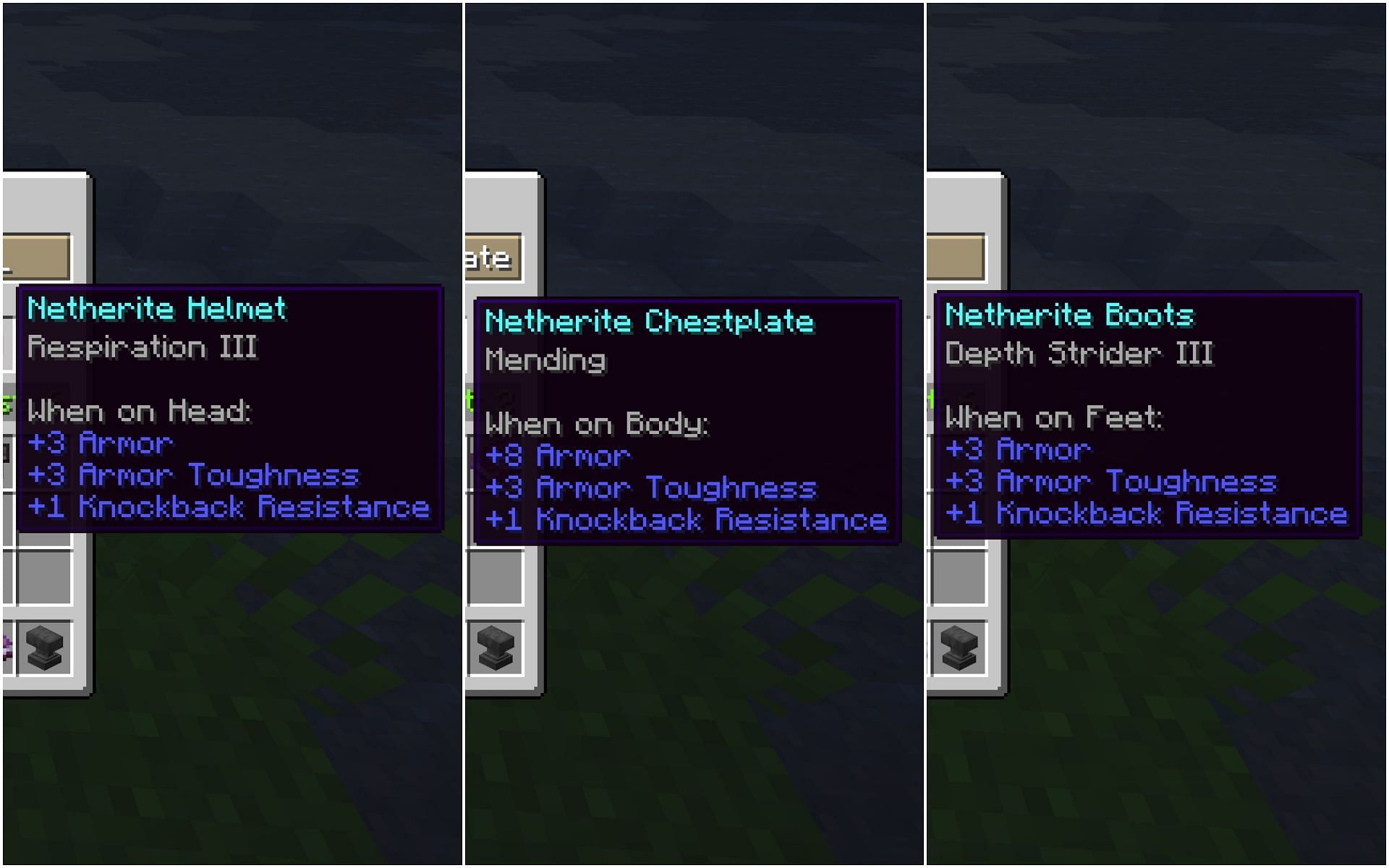 There are many great enchantments for Netherite armor in Minecraft (Image via Mojang)