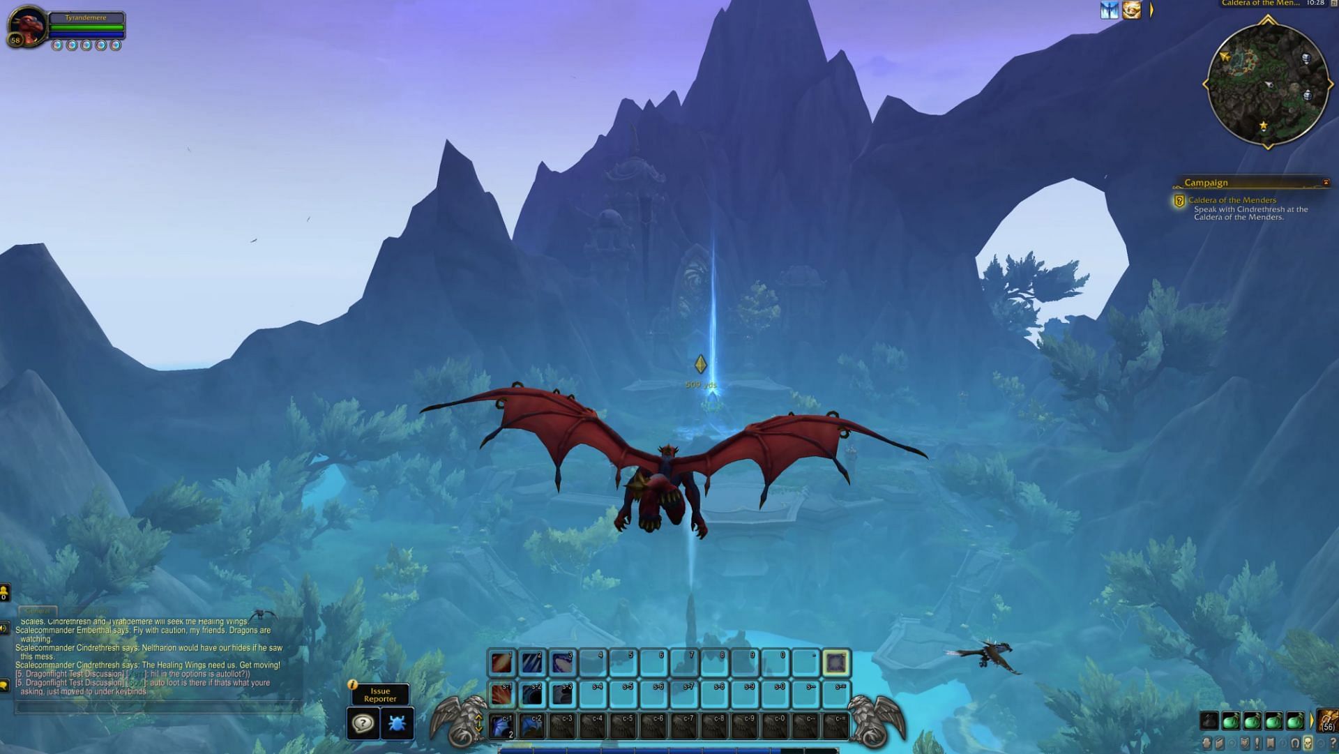 World of Warcraft: Dragonflight had another update to its alpha test, this time for the Dracthyr starting area (Image via Blizzard Entertainment)