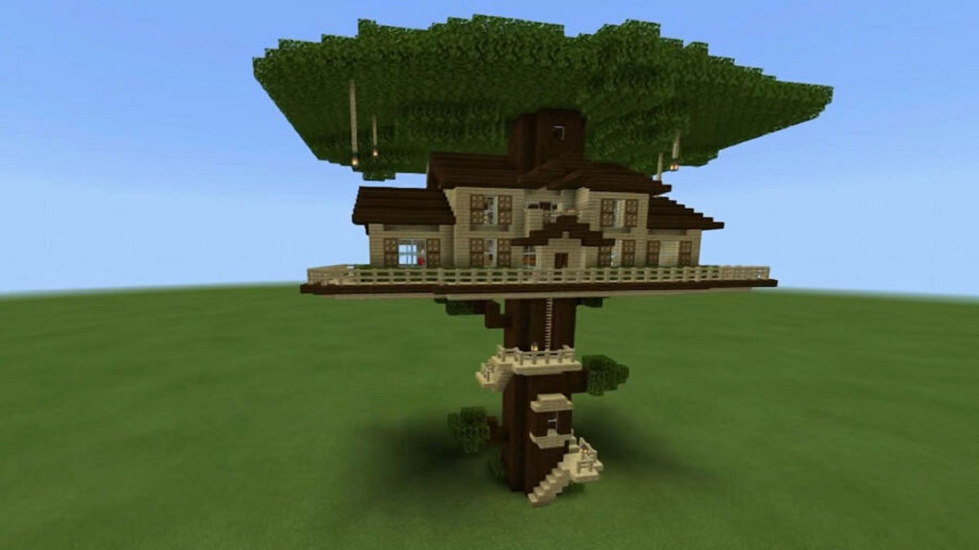 minecraft tree houses ideas