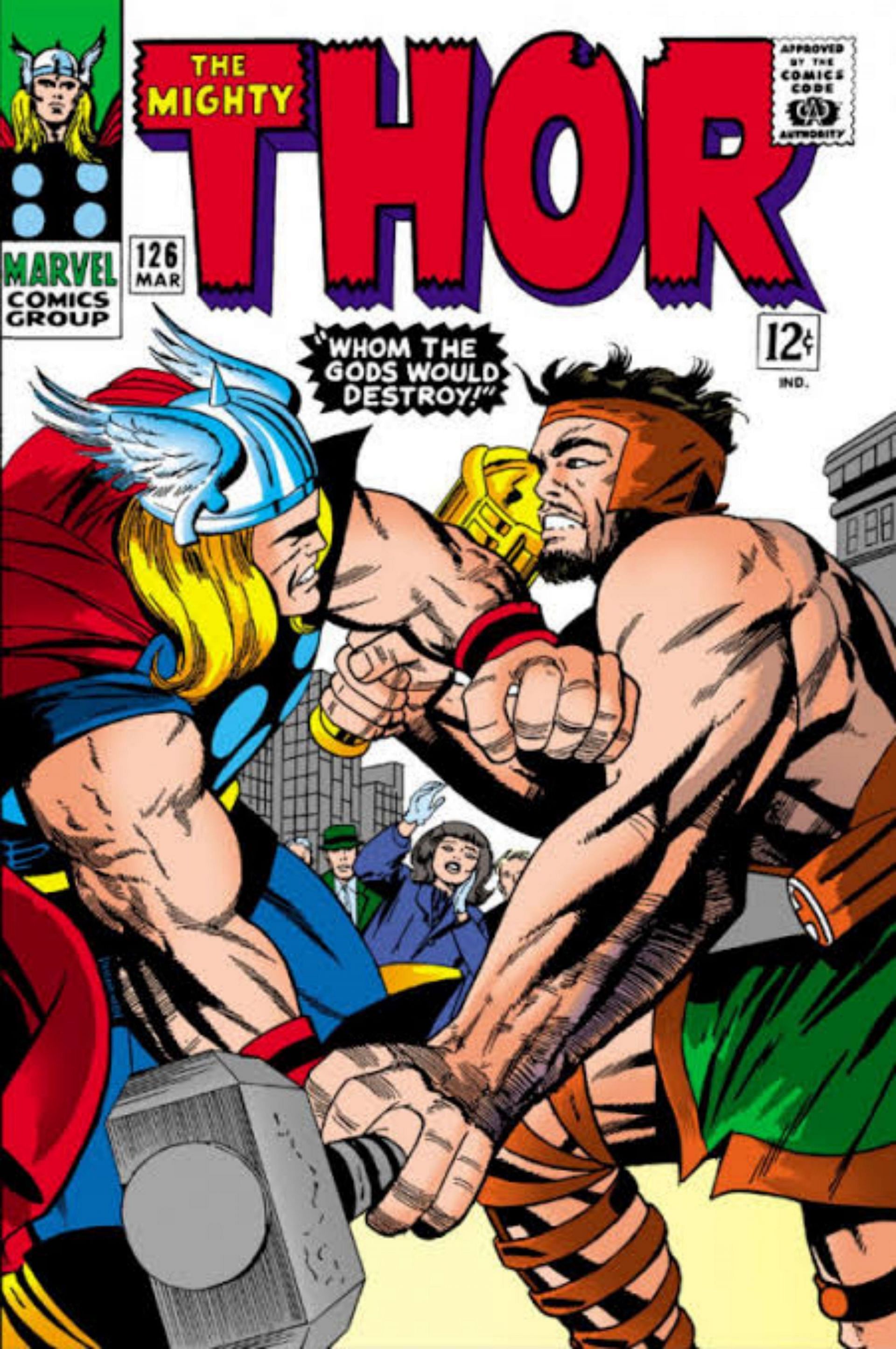 Hercules vs Thor (Image via Marvel Comics)