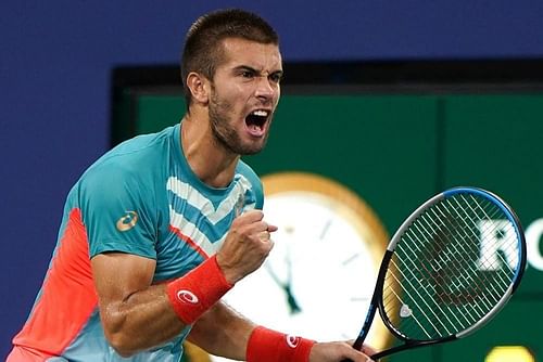 Borna Coric dominated with his forehand in the match