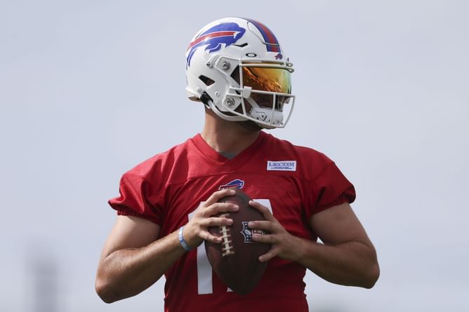 WATCH: Josh Allen brawls with teammate as things go south in Bills training camp