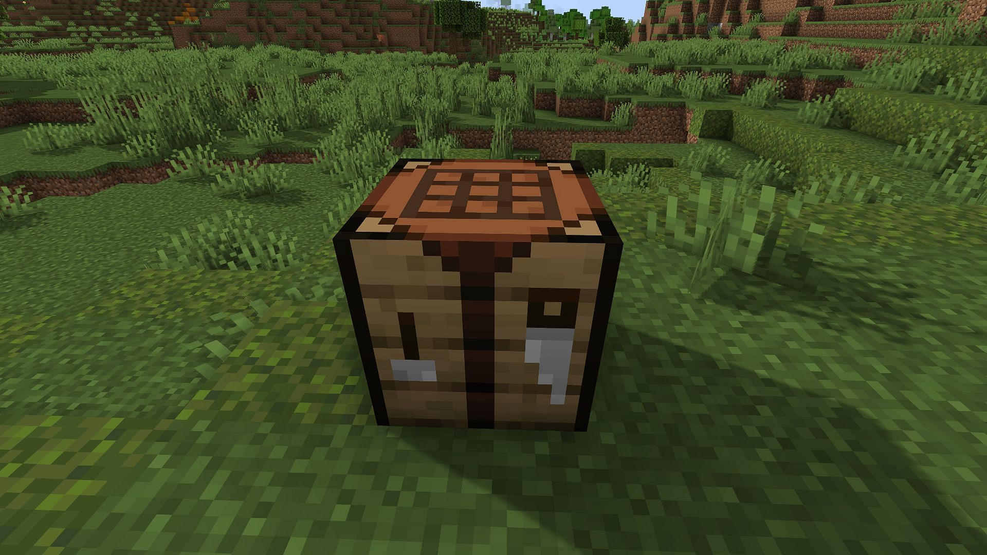 The crafting table, where players make nearly all their items (Image via Minecraft)