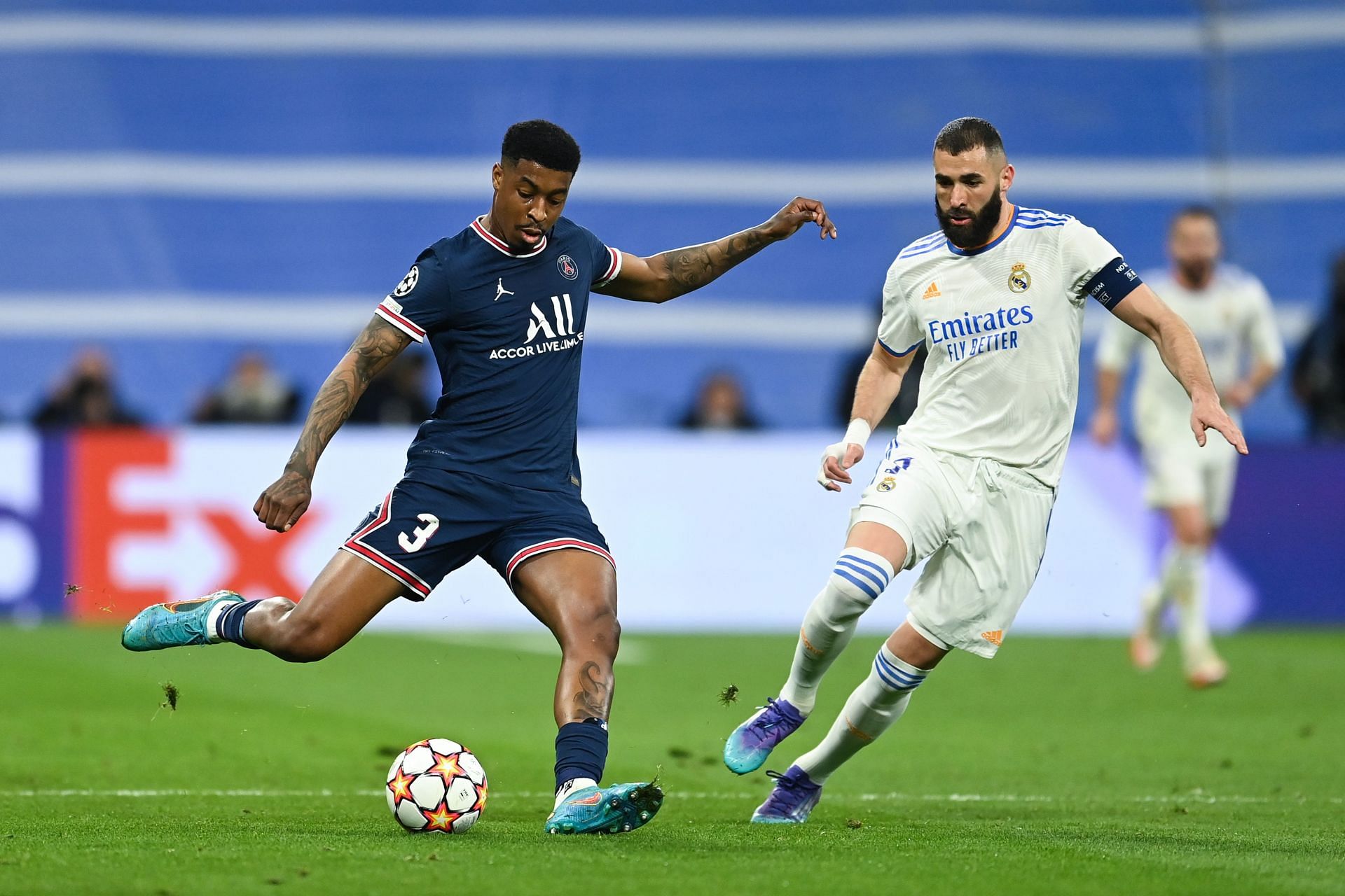 Presnel Kimpembe (left) has been linked with a move to Chelsea this summer.