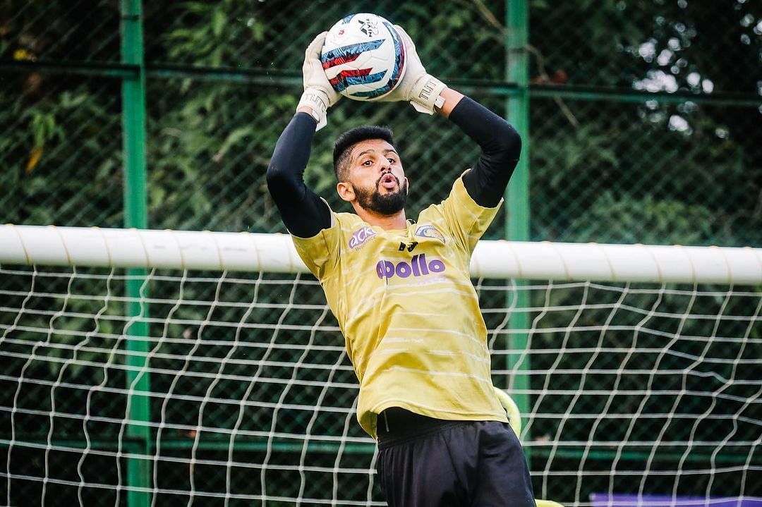 Vishal Kaith may become the main man under the crossbar for the Mariners (Image Courtesy: Vishal Kaith Instagram)