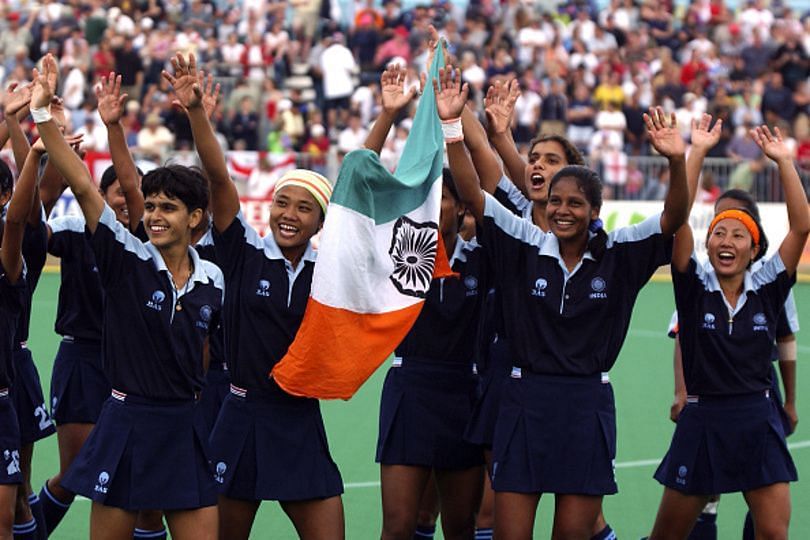 Indian Women&#039;s Hockey Team Gold Medal - CWG 2002