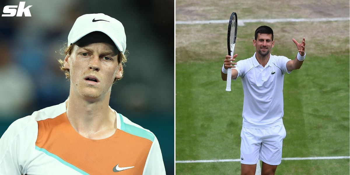 Jannik Sinner squandered a two-set lead against Novak Djokovic in the Wimbledon quarterfinals.