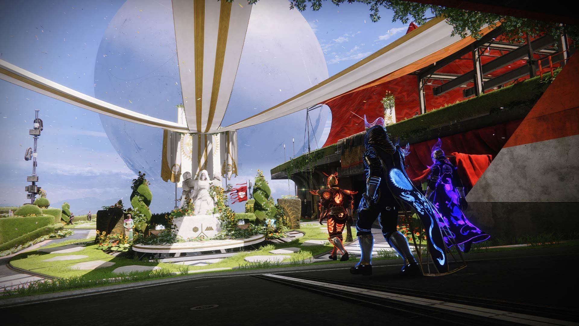 Destiny 2 Tower rework and decoration for the upcoming Solstice event (Image via Bungie)