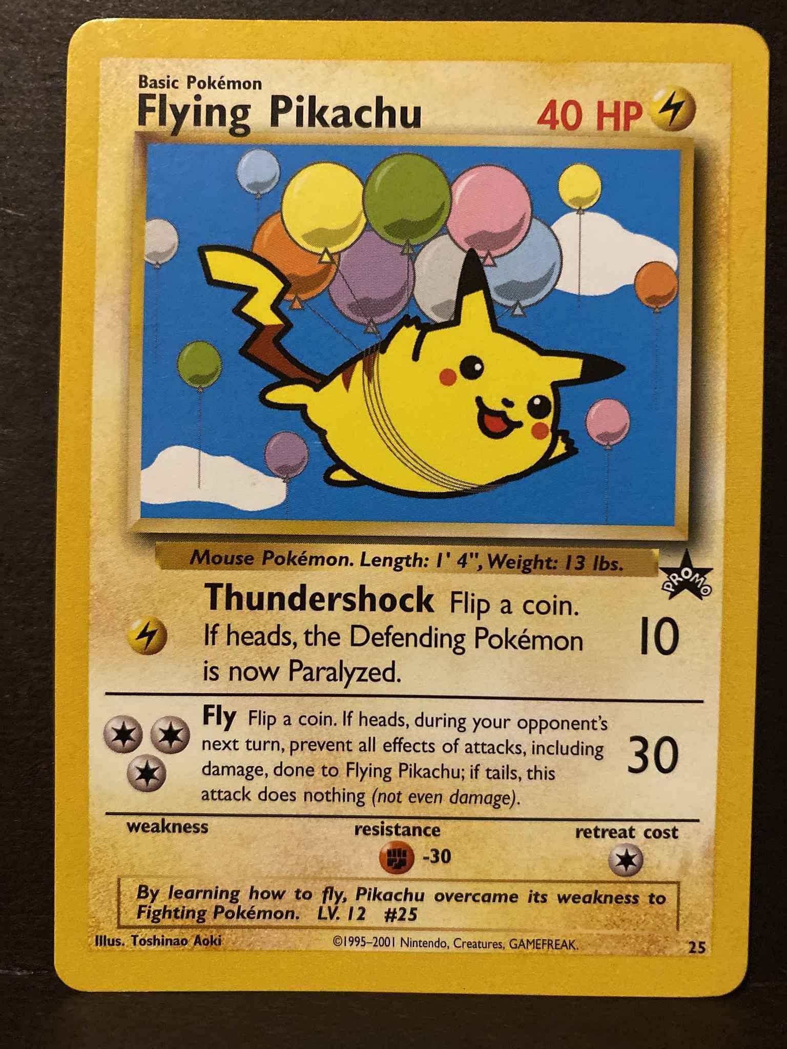 The floating variant of Pikachu (Image via WoTC Promo/TCGPlayer)