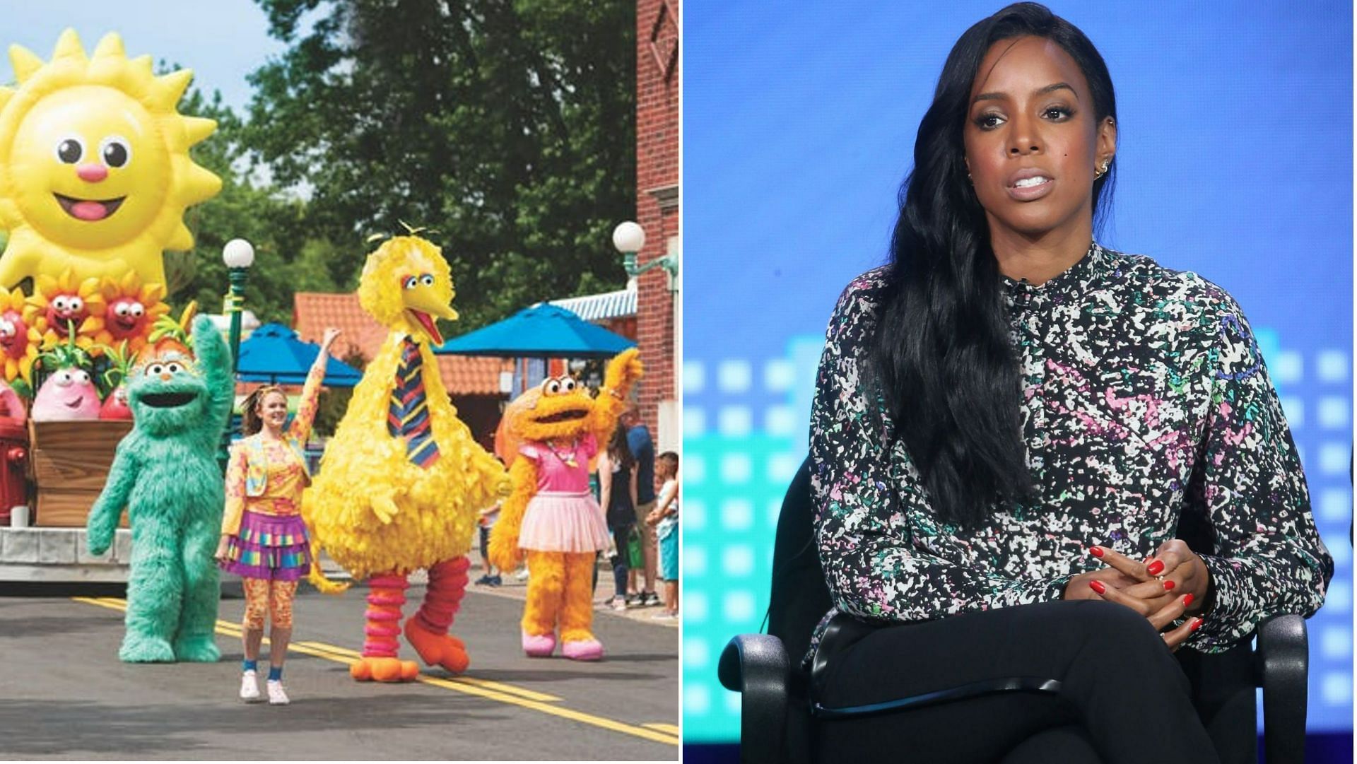 Kelly Rowland slams Sesame Place theme park (Image via SeaWorld Parks &amp; Entertainment and Getty Images)