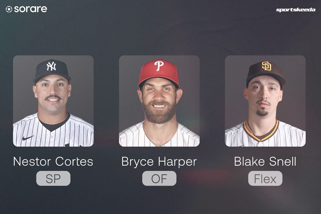 Your roster could look like this in Sorare Fantasy Baseball
