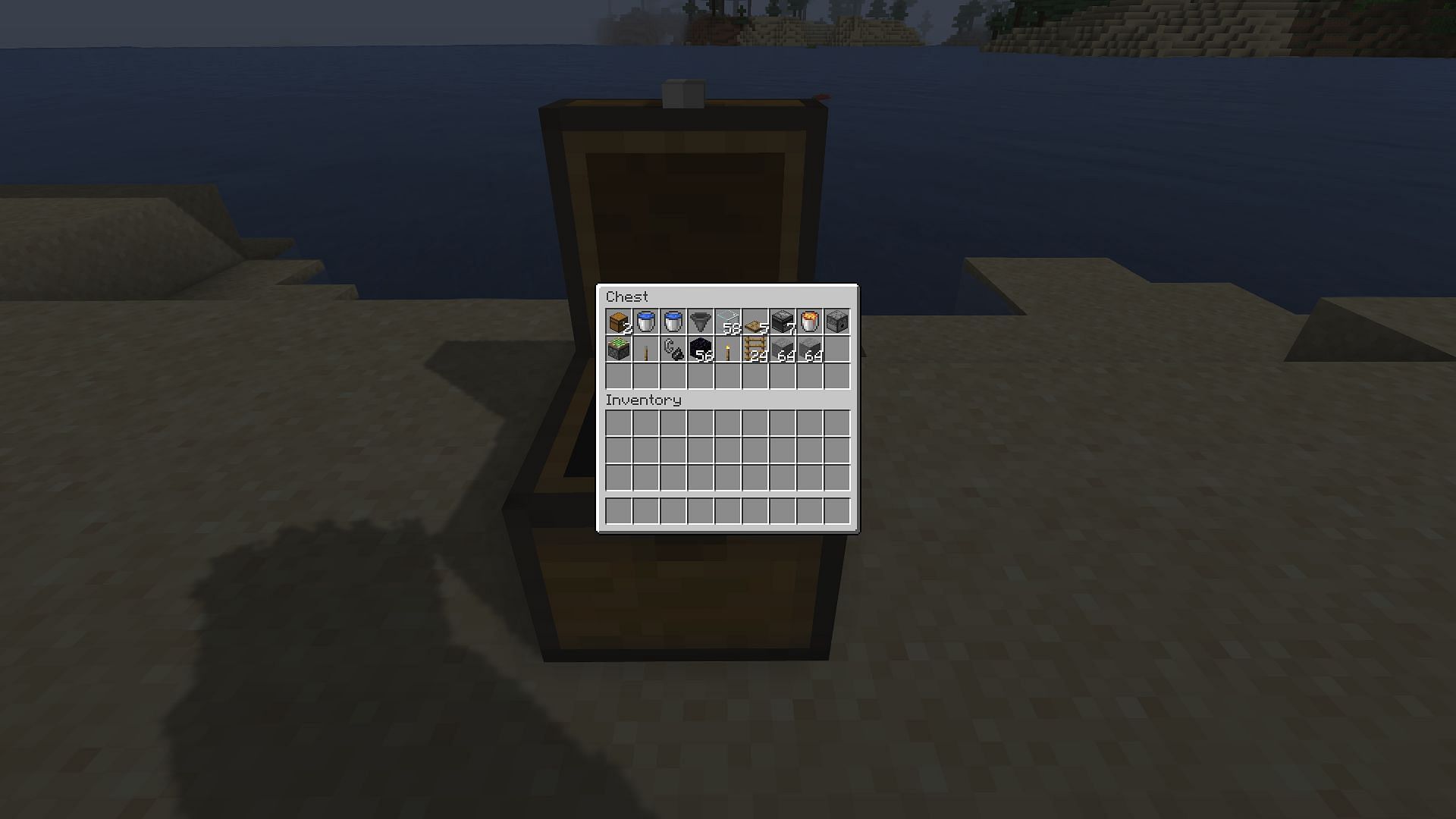 The materials needed for the gold farm (Image via Minecraft)