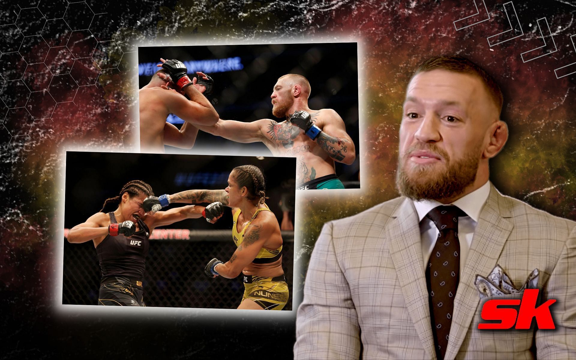Fans react as Conor McGregor compares his Nate Diaz fights to Amanda Nunes vs. Julianna Pena bouts. [Image credits: YouTube/ESPNMMA]