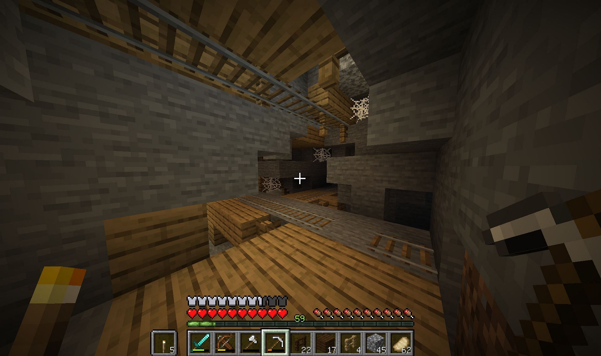 Mineshafts often have diamonds (Image via Mojang)