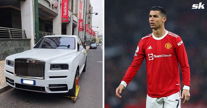 Cristiano Ronaldo's £600k Rolls Royce ghost 'clamped' in Portugal; pictures emerge