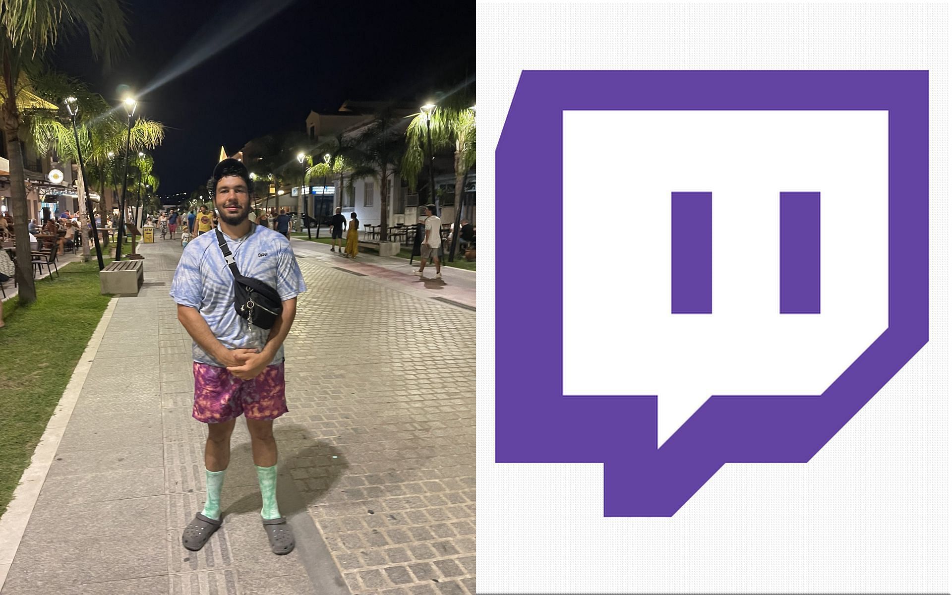 Greekgodx was banned for allegedly making racist sounds during an IRL stream (Image via Sportskeeda)