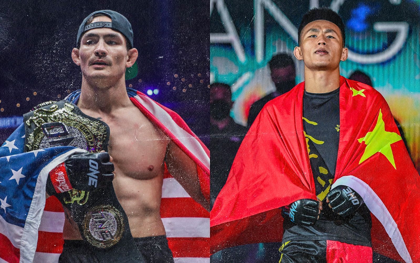 Tang Kai (R) believes his match with Thanh Le (L) will not reach the championship rounds. | [Photos: ONE Championship]