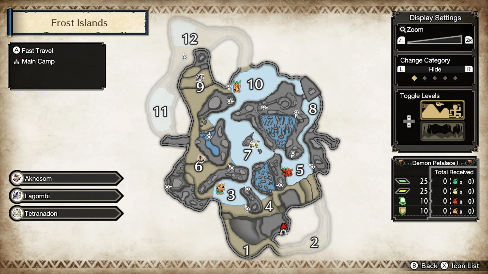 A look at the Frost Islands map in Monster Hunter Rise: Sunbreak (Image via Capcom)