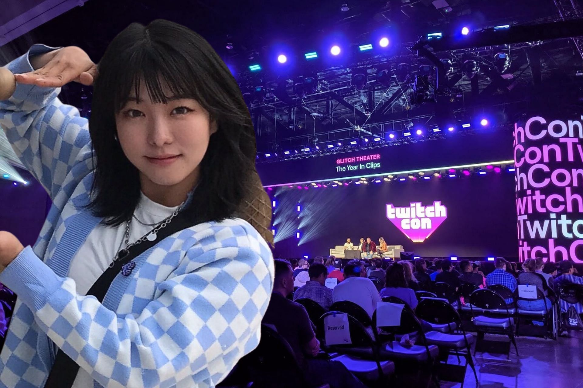 Sadly, Twitch streamer Heosu will not be at Twitchcon, but she did wind up doing something great instead (Image via Sportskeeda)