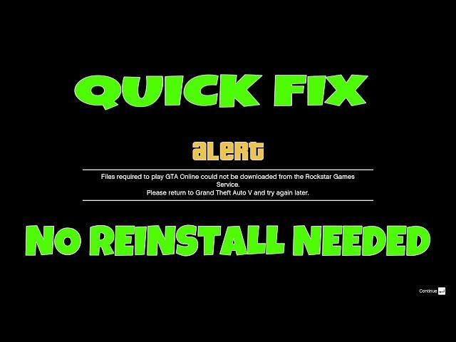 Files Required To Play Gta Online Pc How to fix GTA Online's "files required to play" error