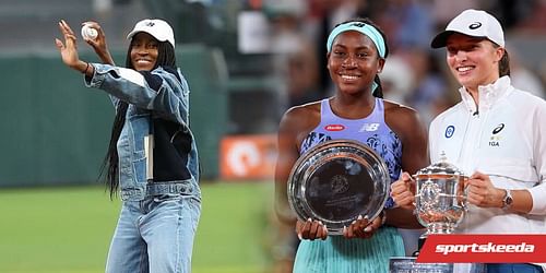 Coco Gauff served the first pitch at the San Francisco Giants' match against the Chicago Cubs on Friday